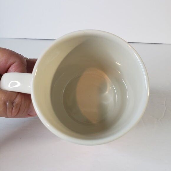 Vintage 90s Orange Hardees Rise and Shine Coffee Mug Cup Logo Restaurant Ware - Picture 5 of 9